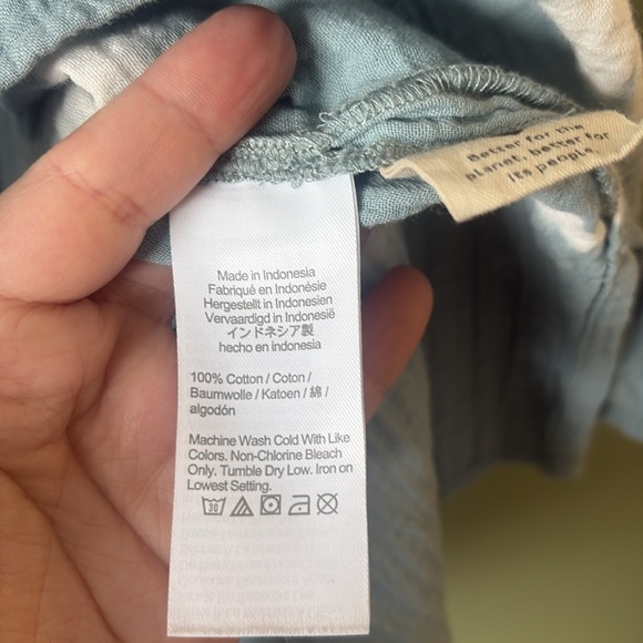 Madewell Tie Dye Lightspun Lakeline Popover Shirt in Tie Dye Blue Horizon Sz XXL - Picture 6 of 7